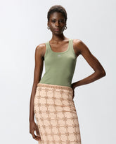 Vest top with Love Birds golden detail - | Pinko