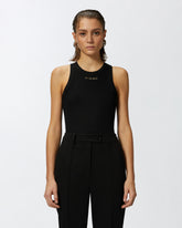 Ribbed top with logo - Black | Pinko