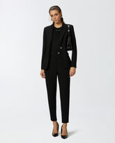 Ribbed top with logo - Black | Pinko