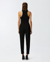 Geripptes Top mit Logo - | Pinko