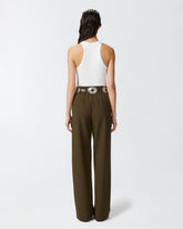 Ribbed camisole top with logo - | Pinko