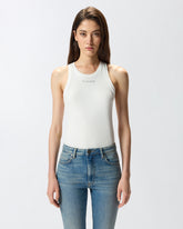 Ribbed vest top - | Pinko