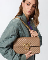 Classic Love Bag One CHEVRON - Beżowy | Pinko