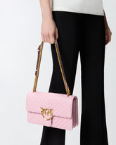 Classic Love Bag One CHEVRON - Jasnoróżowy | Pinko