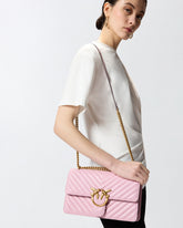 Classic Love Bag One CHEVRON - Jasnoróżowy | Pinko