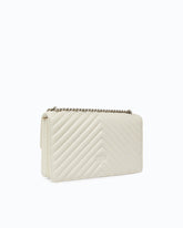 Borsa media a tracolla Love Bag One Chevron - Bianco | Pinko