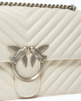Borsa media a tracolla Love Bag One Chevron - Bianco | Pinko