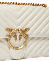 Medium shoulder bag Love Bag One Chevron - White | Pinko