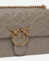 Love Bag leather crossbody bag with logo - | Pinko