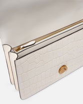 Love Bag One medium crossbody bag in crocodile-print leather - White | Pinko