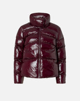 Doudoune caban en nylon cristal - Bordeaux | Pinko