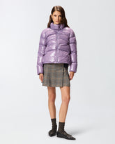 Doudoune caban en nylon cristal - | Pinko