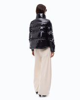 Caban-Steppjacke aus Crystal-Nylon - Schwarz | Pinko