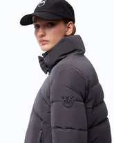 Pea coat in water-repellent technical canvas - | Pinko