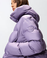 Piumino con cappuccio in tela tecnica - | Pinko