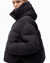 Technical canvas jacket with hood - Black | Pinko