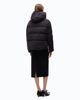 Technical canvas jacket with hood - Black | Pinko