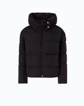 Doudoune à capuche en tissu technique - Noir | Pinko