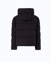 Doudoune à capuche en tissu technique - Noir | Pinko