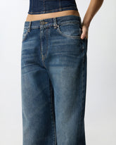 Jeans wide leg in denim soft - | Pinko