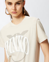 T-shirt logo PINKO e uccellini - | Pinko