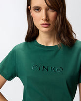 Camiseta logotipo PINKO bordado - | Pinko