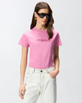 T-shirt ricamo logo PINKO - | Pinko