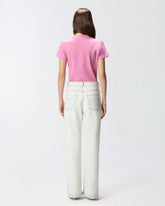 T-shirt with PINKO logo embroidery - | Pinko