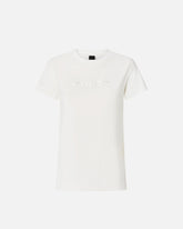T-shirt with PINKO logo embroidery - | Pinko