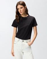 T-shirt à logo PINKO brodé - | Pinko