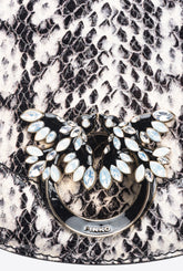 Mini Love Bag Click Round από δέρμα ερπετού PINKO Galleria - | Pinko