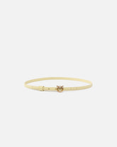 Cintura sottile fibbia Love Birds 1cm - Giallo | Pinko
