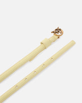 Cintura sottile fibbia Love Birds 1cm - Giallo | Pinko