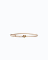 Cintura sottile fibbia Love Birds 1cm - Beige | Pinko
