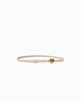 Cintura sottile fibbia Love Birds 1cm - Beige | Pinko