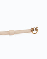 Thin belt with Love Birds buckle, 1cm - | Pinko