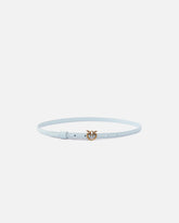 Cintura sottile fibbia Love Birds 1cm - Azzurro | Pinko