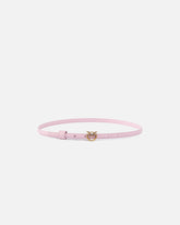 Cintura sottile fibbia Love Birds 1cm - Rosa Chiaro | Pinko