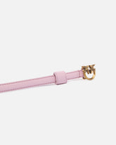 Cintura sottile fibbia Love Birds 1cm - Rosa Chiaro | Pinko