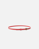 Cienki pasek z klamrą Love Birds 1cm - Czerwony | Pinko