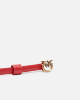 Thin belt with Love Birds buckle, 1cm - | Pinko