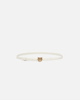 Thin belt with Love Birds buckle, 1cm - | Pinko