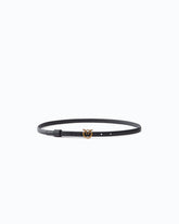 Cintura sottile fibbia Love Birds 1cm - Nero | Pinko