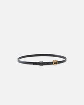 Cinturón fino con hebilla Love Birds 1 cm - Negro | Pinko