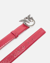 Cinturón de piel de pitón brillante de 3 cm PINKO Galleria - | Pinko