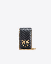 Porta smartphone nappa chevron - | Pinko