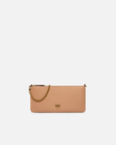 Horizontal Flat Bag in leather - | Pinko
