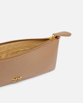 Horizontal Flat Bag in pelle - Beige | Pinko