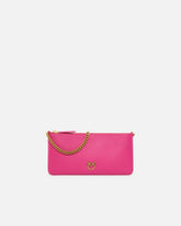 Horizontal Flat Bag in pelle - Pink Pinko | Pinko