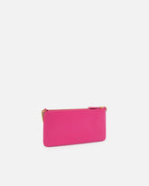 Horizontal Flat Bag in pelle - Pink Pinko | Pinko